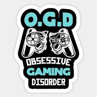 O.G.D. funny Gamer Gift Gaming Disorder Sticker